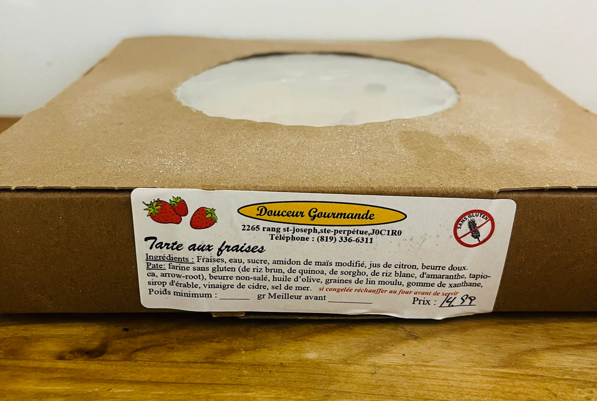 Tarte au fraises SANS GLUTEN