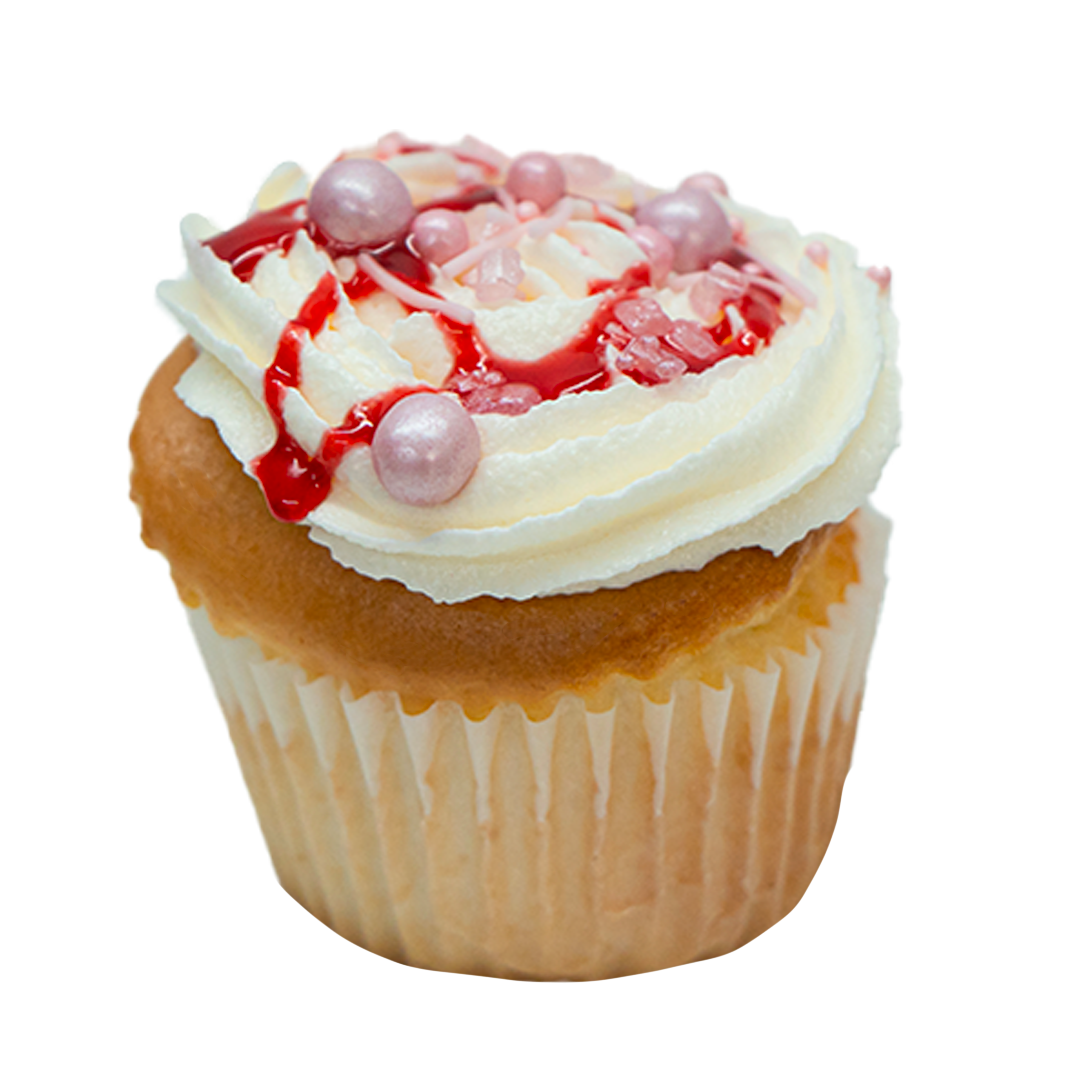 Cupcakes vanille-fraise