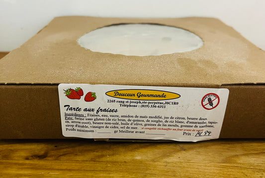 Tarte au fraises SANS GLUTEN