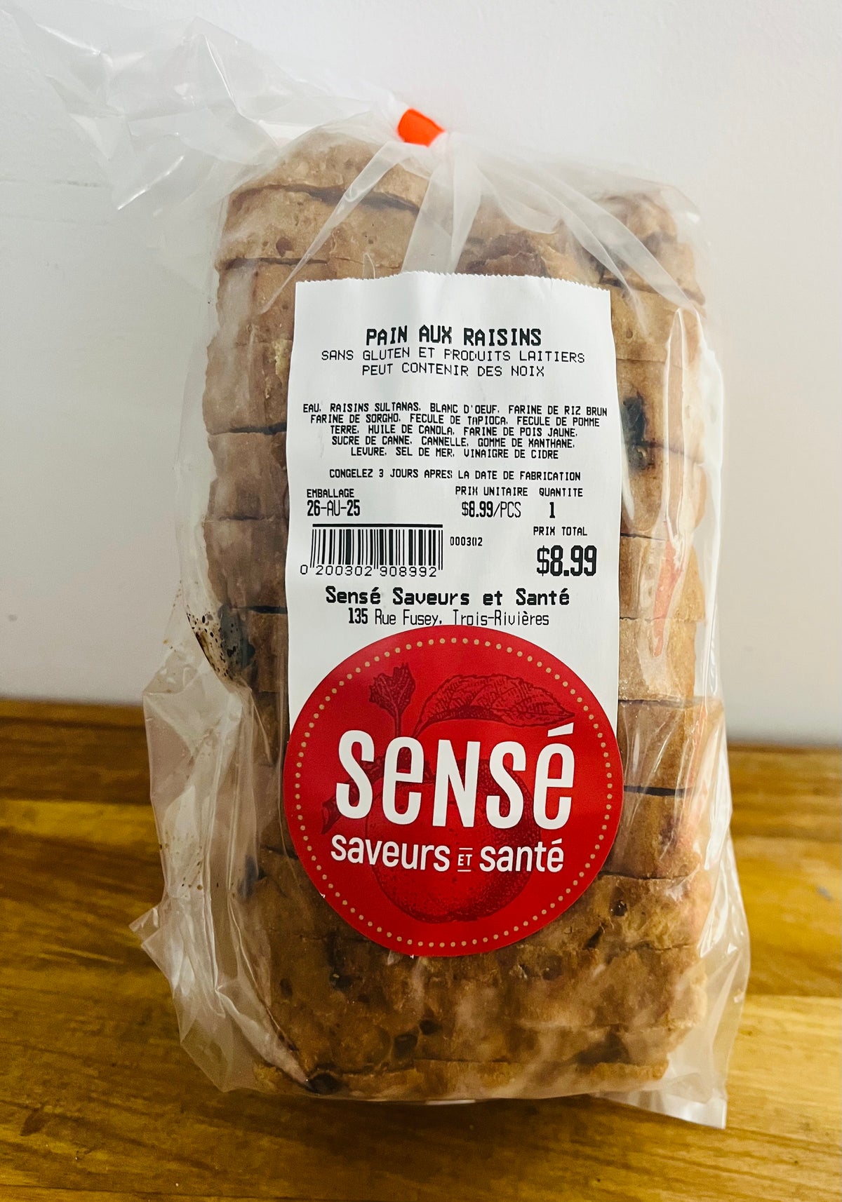Pain au raisins SANS GLUTEN & SANS PRODUITS LAITIERS
