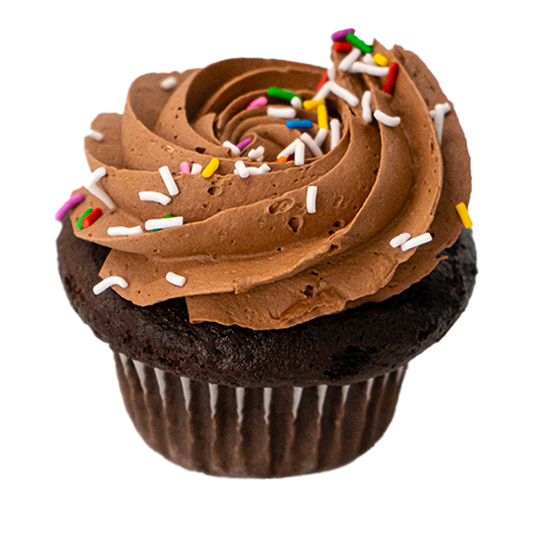 Cupcakes chocolat-confettis