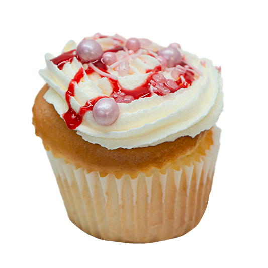 Cupcakes vanille-fraise