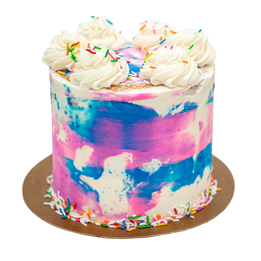 Gâteau rose & bleu